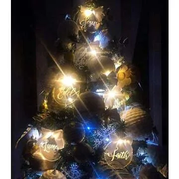 25 Pcs Clear Round Acrylic Christmas Ornaments - Perfect DIY Gift