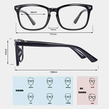MAXJULI Blue Light Blocking Glasses for Comfort and Clarity