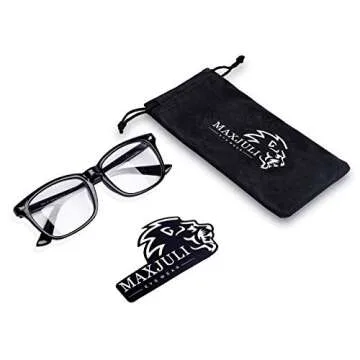 MAXJULI Blue Light Blocking Glasses for Comfort and Clarity