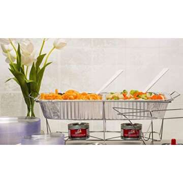 Aluminum Deep Foil Pans Full Size, Large Disposable Roasting & Baking Pan, 21"x13" (20 Pack) Extra H...