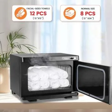 LKT COBTAC Hot Towel Warmer,Medium Towel Warmer Cabinet,Spa Hot Towel Caddy for Facial (8L Capacity)