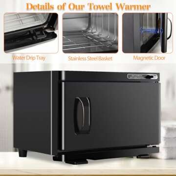 LKT COBTAC Hot Towel Warmer,Medium Towel Warmer Cabinet,Spa Hot Towel Caddy for Facial (8L Capacity)