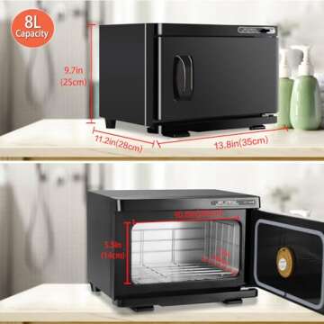 LKT COBTAC Hot Towel Warmer,Medium Towel Warmer Cabinet,Spa Hot Towel Caddy for Facial (8L Capacity)
