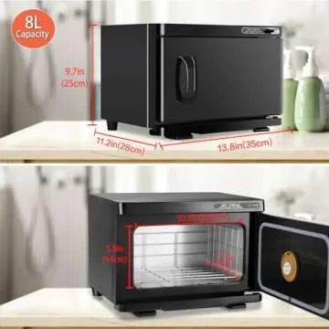LKT COBTAC Hot Towel Warmer,Medium Towel Warmer Cabinet,Spa Hot Towel Caddy for Facial (8L Capacity)