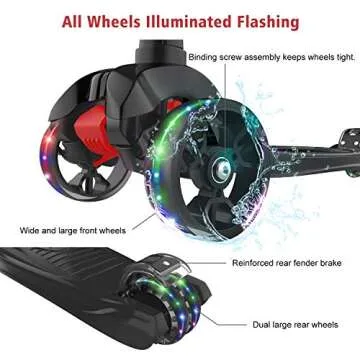 Allek Kick Scooter B02 - Fun & Adjustable for Kids