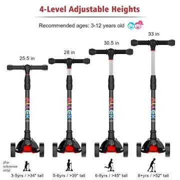 Allek Kick Scooter B02 - Fun & Adjustable for Kids