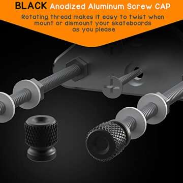 Durable Skateboard Wall Mount - 6 Pack Aluminum Hanger