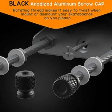 Durable Skateboard Wall Mount - 6 Pack Aluminum Hanger