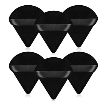Soft Triangle Makeup Velour Powder Puffs for Flawless Finish