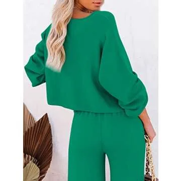 Pink Queen Cropped Sweater & Wide Leg Pants Outfit