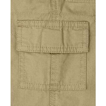 The Children's Place Baby Boys and Toddler Boys Pull On Slim Cargo Pants, Flax, 5T