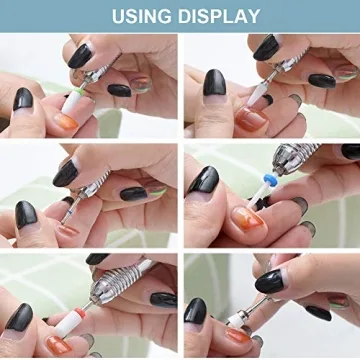 Bulex Professional Ceramic Nail Drill Bit Set 3/32