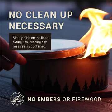 Radiate XL Portable Campfire - 3-5 Hour Burn Time