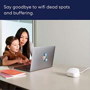 Amazon eero 6+ mesh wifi system - Supports internet plans up to a Gigabit, Coverage up to 3,000 sq. ...