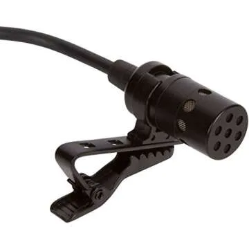 Movo LV8-C Broadcast-Quality XLR Lavalier Cardioid Condenser Wired Microphone with 12mm Mic Capsule for Accurate Voice Recording - Kit Includes Lapel Clip, Case and Windscreen