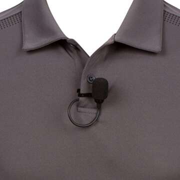 Movo LV8-C Broadcast-Quality XLR Lavalier Cardioid Condenser Wired Microphone with 12mm Mic Capsule for Accurate Voice Recording - Kit Includes Lapel Clip, Case and Windscreen