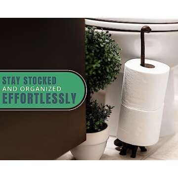 Comfify Dinosaur Paper Towel Holder with Vintage Finish