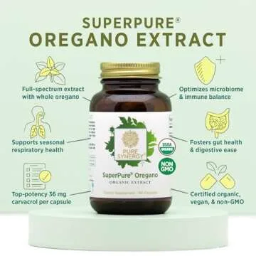 Organic Oil of Oregano Capsules for Wellness Support