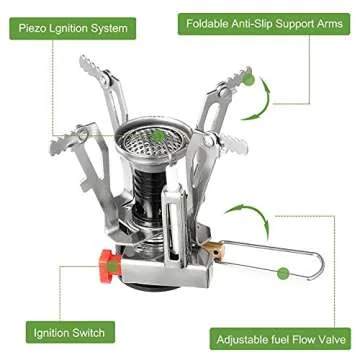 G4Free 2/4/13 PCS Camping Cookware Mess Kit Hiking Backpacking Picnic Cooking Bowl Non Stick Pot Knife Spoon Set