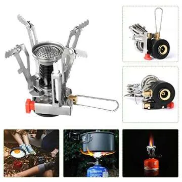 G4Free 2/4/13 PCS Camping Cookware Mess Kit Hiking Backpacking Picnic Cooking Bowl Non Stick Pot Knife Spoon Set