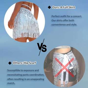 Breevo Sequin Skirt for Dances and Parties - Shine Bright!