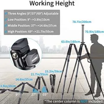 Top Carbon Fiber Tripod INNOREL RT90C for Heavy Camera Gear