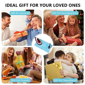 Djungelskog Shark Sushi Plate - Hand-Painted Ceramic - Lead-Free - Food-Safe Materials - Secure and Sturdy - Microwave/Oven/Freezer/Dishwasher Safe - Ideal Gift for Sushi Enthusiasts!