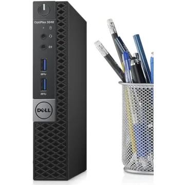 Dell Optiplex 3040 Micro Mini Desktop Computer PC, Quad Core i5-6500, 8GB RAM, 500GB HDD, WiFi, Bluetooth, Keyboard & Mouse, Windows 10 Pro 64 (Renewed)