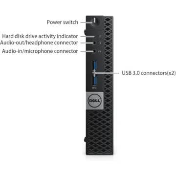Dell Optiplex 3040 Micro Mini Desktop Computer PC, Quad Core i5-6500, 8GB RAM, 500GB HDD, WiFi, Bluetooth, Keyboard & Mouse, Windows 10 Pro 64 (Renewed)