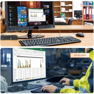 Dell Optiplex 3040 Micro Mini Desktop Computer PC, Quad Core i5-6500, 8GB RAM, 500GB HDD, WiFi, Bluetooth, Keyboard & Mouse, Windows 10 Pro 64 (Renewed)