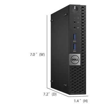 Dell Optiplex 3040 Micro Mini Desktop Computer PC, Quad Core i5-6500, 8GB RAM, 500GB HDD, WiFi, Bluetooth, Keyboard & Mouse, Windows 10 Pro 64 (Renewed)