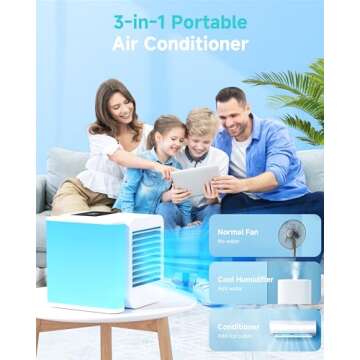Portable Air Conditioner Cooling Fan for Home Office