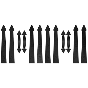 WINSOON 12-Piece Magnetic Decorative Garage Door Hardware Set for 2 Cars