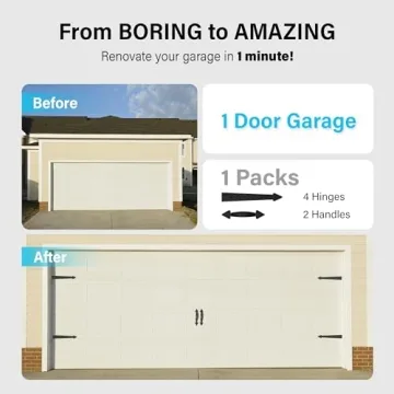 Magnetic Decorative Garage Door Hardware Set 12 Pieces