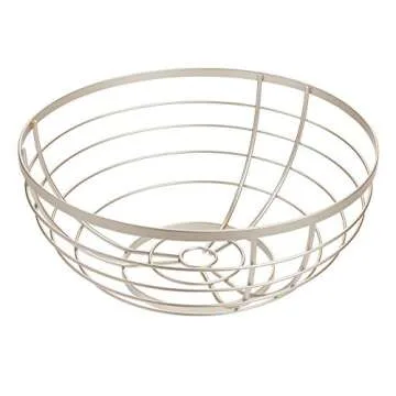 iDesign Austin Metal Wire Fruit Bowl Centerpiece for Kitchen and Dining Room Countertops, Tables, Buffets, Refrigerators
