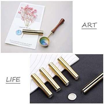 CRASPIRE Christmas Wax Seal Stamp Snowflake Mini Brass Sealing Stamps Gun Wax Seal 15mm for Xmas Party Envelope Wedding Invitation Card Embellishment Bottle Decoration Gift Wrapping