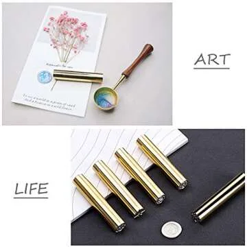 CRASPIRE Christmas Wax Seal Stamp Snowflake Mini Brass Sealing Stamps Gun Wax Seal 15mm for Xmas Party Envelope Wedding Invitation Card Embellishment Bottle Decoration Gift Wrapping