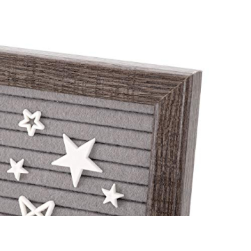 Felt Letter Board - 10x10 Gray with 640 Changeable Characters