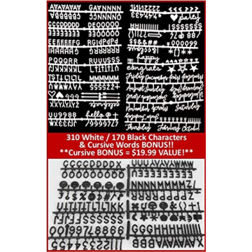 Felt Letter Board - 10x10 Gray with 640 Changeable Characters