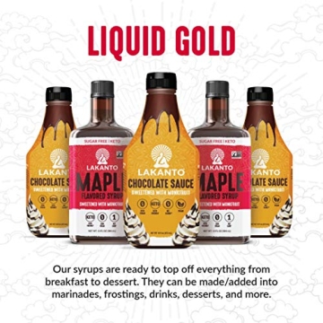 Lakanto Sugar Free Maple Syrup with Monk Fruit 13 Fl Oz