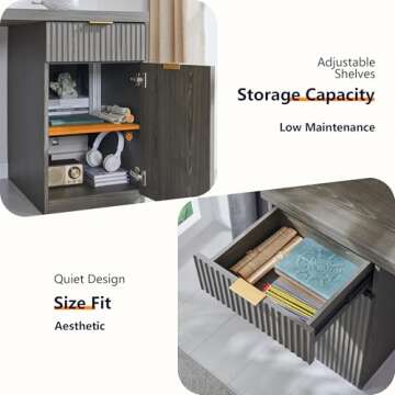 60" Modern Executive Desk with Storage - Stylish & Functional