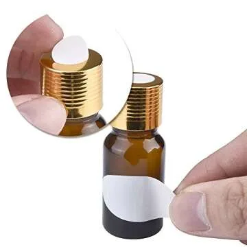 Mudder 325 Pieces Essential Oil Label Bottle Stickers White Waterproof Labels Oval-shaped and Round Oils Stickers with Marker Pen()