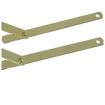 National N242230 Brass Table Leg Brace Set - Enhance Your Furniture's Stability