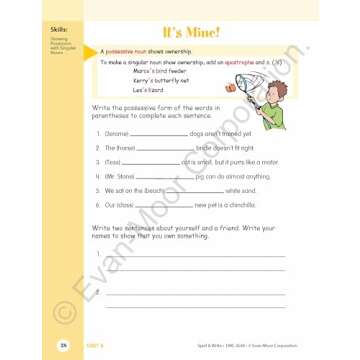 Evan-Moor Skill Sharpeners: Spell & Write, Grade 4