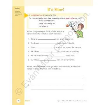 Evan-Moor Spell & Write Workbook for Grades 3-4