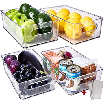 Fridge Organizer Bins by Fullstar for Smart Kitchen Storage