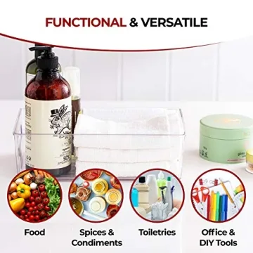 Fridge Organizer Bins by Fullstar for Smart Kitchen Storage