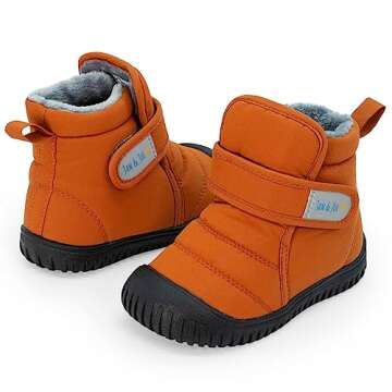 JAN & JUL Unisex Lined Snow Boots For Cold Weather (Terracotta, Size 6 Toddlers)
