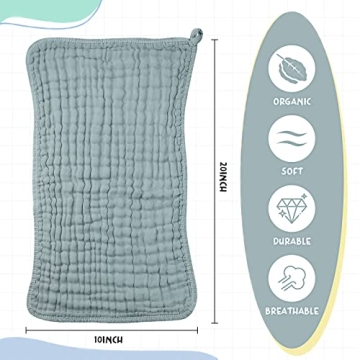 Irenare Large Burp Cloths Cotton Essentials for New Parents