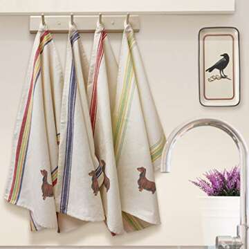 Premium Custom Dachshund Decor Kitchen Towels - Eco-Friendly & Fun